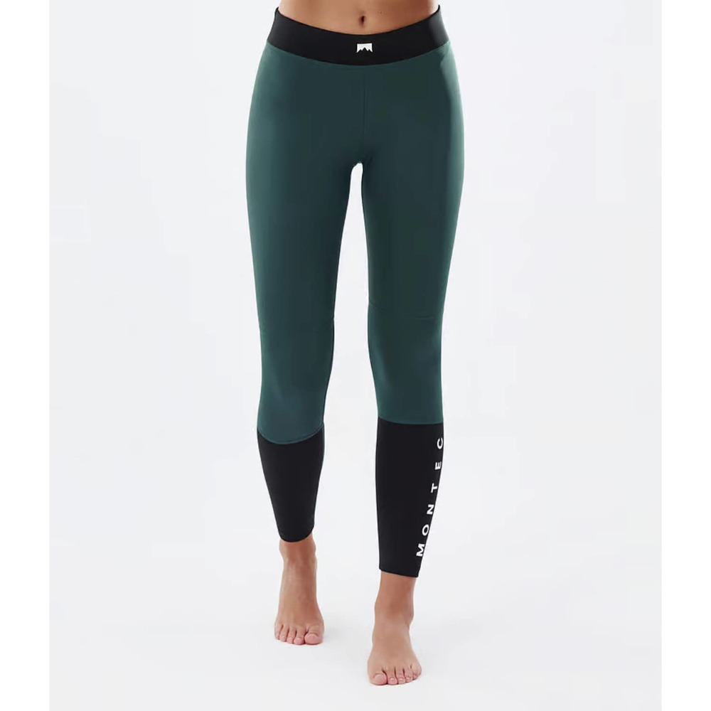 Women's Green and Black Straight Leg Pants